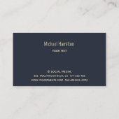 Berufliches, reales Anwesen Visitenkarte (Rückseite)