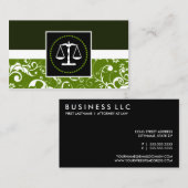 berufliches Recht: Gerichtsstände Visitenkarte (Vorne/Hinten)