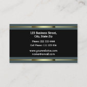 Berufliches registrierte Krankenschwester-Gold und Visitenkarte (Rückseite)