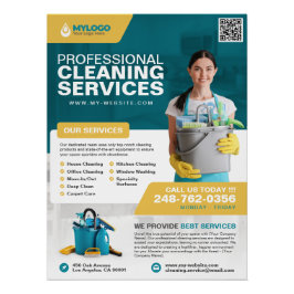 Berufliches Reinigungsgeschäft Poster