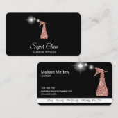 Berufliches Reinigungshaus Behaltend Sparkling Bus Visitenkarte (Vorne/Hinten)