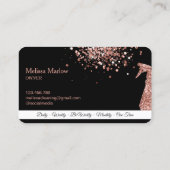 Berufliches Reinigungshaus Behaltend Sprühflasche Visitenkarte (Rückseite)