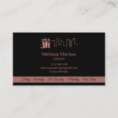 Berufliches Reinigungshaus Kommerziell Visitenkarte (Rückseite)