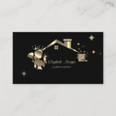 Berufliches Reinigungshaus Schwarz Visitenkarte (Vorderseite)