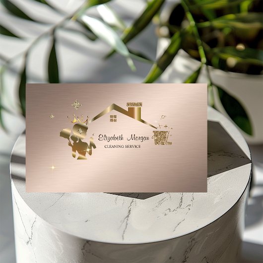 Berufliches Reinigungshaus Visitenkarte