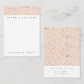 Berufliches Rosa und goldenes Ohr Visitenkarte (Vorne/Hinten)