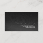 Berufliches rotes graues Muster Modernes Elegantes Visitenkarte (Rückseite)