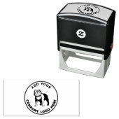 Berufliches Round-Business-Logo Permastempel (Beispiel)