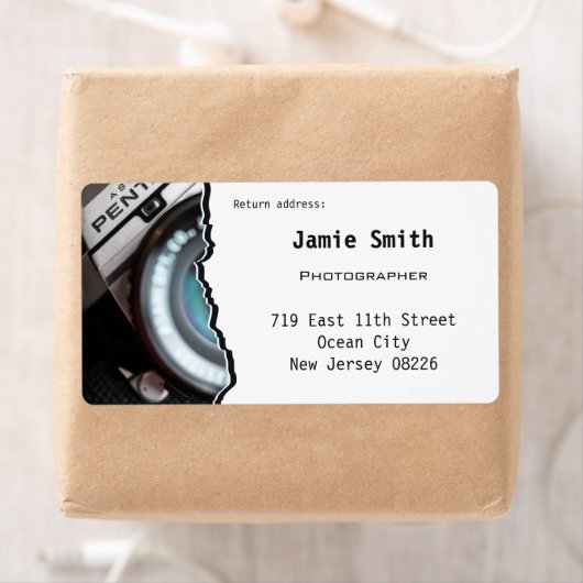 Berufliches Rückgabeadresse-Etikett für benutzerde (Insitu)
