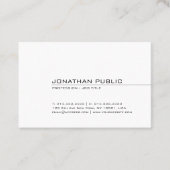 Berufliches sauberes Design Cool Modernes Elegante Visitenkarte (Vorderseite)