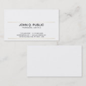 Berufliches, sauberes Design Gold Streifen modern Visitenkarte (Vorne/Hinten)