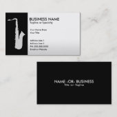 berufliches Saxophon Visitenkarte (Vorne/Hinten)