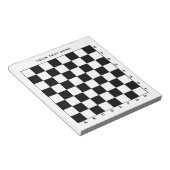 Berufliches Schachbrett mit Zahlen und Buchstaben Notizblock (angewinkelt)