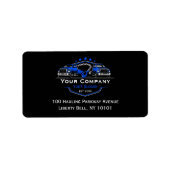 Berufliches Schleppunternehmen, Abschleppdienst Adressaufkleber (Vorne)