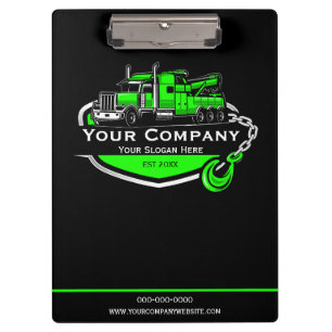 Berufliches Schleppunternehmen, Abschleppdienst Klemmbrett