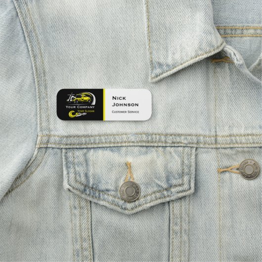 Berufliches Schleppunternehmen, Abschleppdienst Namensschild (Beispiel)