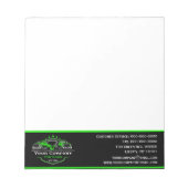 Berufliches Schleppunternehmen, Abschleppdienst Notizblock (Vorderseite)