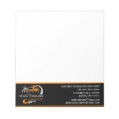 Berufliches Schleppunternehmen, Abschleppdienst Notizblock (Vorderseite)