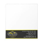 Berufliches Schleppunternehmen, Abschleppdienst Notizblock (Vorderseite)