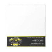 Berufliches Schleppunternehmen, Abschleppdienst Notizblock (Vorderseite)