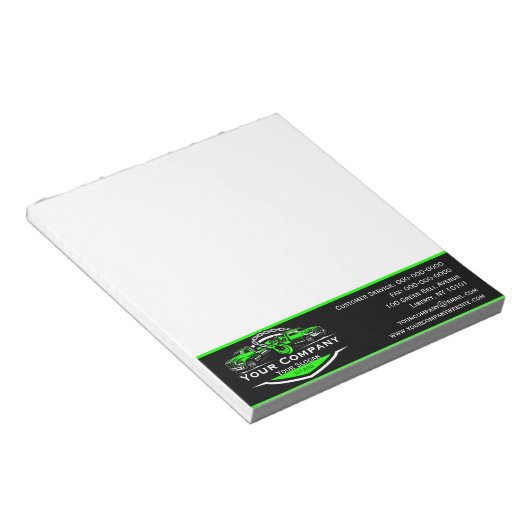 Berufliches Schleppunternehmen, Abschleppdienst Notizblock (angewinkelt)