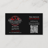 Berufliches Schleppunternehmen, Abschleppdienst Visitenkarte (Rückseite)