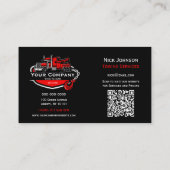 Berufliches Schleppunternehmen, Abschleppdienst Visitenkarte (Rückseite)