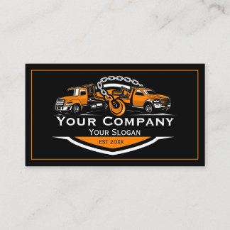 Berufliches Schleppunternehmen, Abschleppdienst Visitenkarte