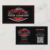 Berufliches Schleppunternehmen, Abschleppdienst Visitenkarte (Vorne/Hinten)