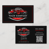 Berufliches Schleppunternehmen, Abschleppdienst Visitenkarte (Vorne/Hinten)