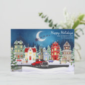 Berufliches Schleppunternehmen Feiertagskarte (Stehend Vorderseite)