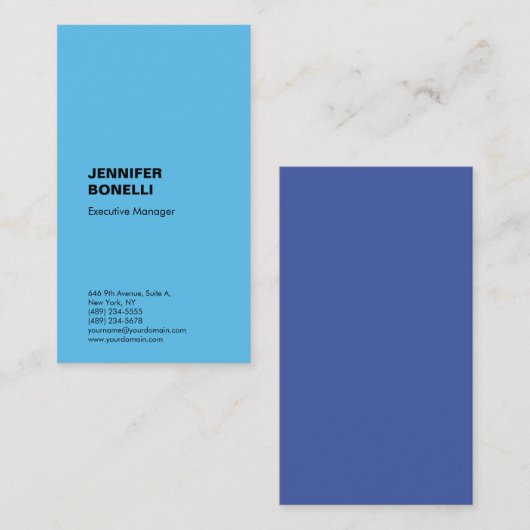 Berufliches schlicht minimalistisches modernes Tre Visitenkarte (Vorne/Hinten)
