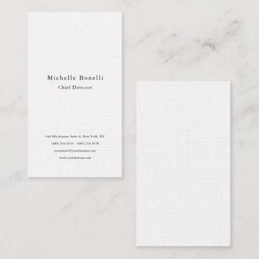 Berufliches Schlicht Stilvolles Modernes Minimalis Visitenkarte (Vorne/Hinten)