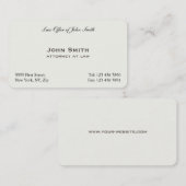 Berufliches schlichtes elegantes visitenkarte (Vorne/Hinten)