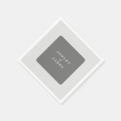 Berufliches, schlichtes Grau-Modernismus Serviette (Ecke)