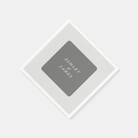 Berufliches, schlichtes Grau-Modernismus Serviette (Ecke)