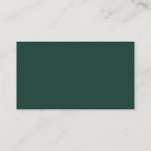 Berufliches schlichtes Green-Minimal-Design mit Lo Visitenkarte (Rückseite)