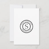 Berufliches Schlichtes Logo Dankeskarte (Vorderseite)