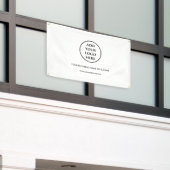 Berufliches Schlichtes Logo für Unternehmen Banner (Äußeres Gebäude)