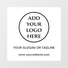 Berufliches Schlichtes Logo für Unternehmen Fensteraufkleber