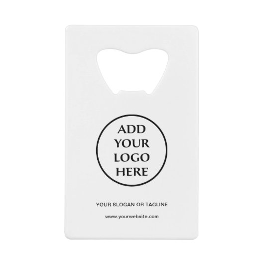 Berufliches Schlichtes Logo für Unternehmen Geldbeutel Flaschenöffner (Vorderseite)