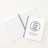 Berufliches Schlichtes Logo für Unternehmen Notizblock (Innenseite)