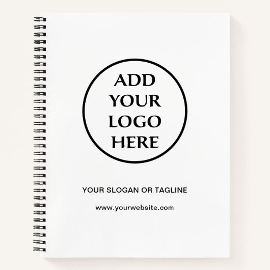 Berufliches Schlichtes Logo für Unternehmen Notizblock (Vorderseite)