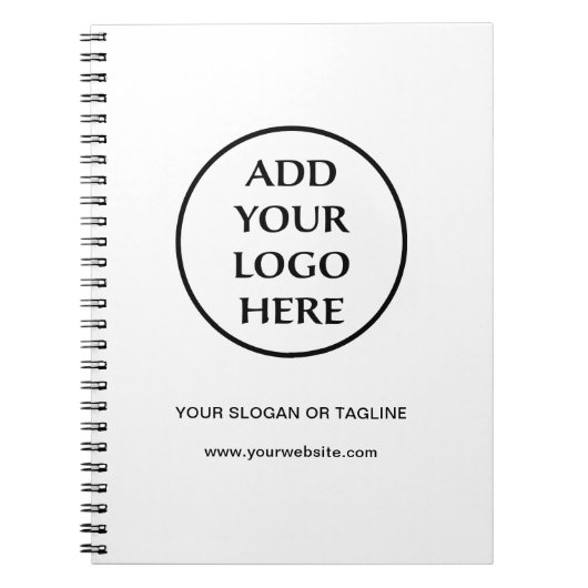 Berufliches Schlichtes Logo für Unternehmen Notizblock (Vorderseite)