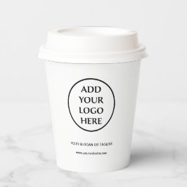 Berufliches Schlichtes Logo für Unternehmen Pappbecher