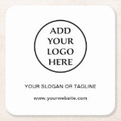 Berufliches Schlichtes Logo für Unternehmen Rechteckiger Pappuntersetzer (Vorderseite)