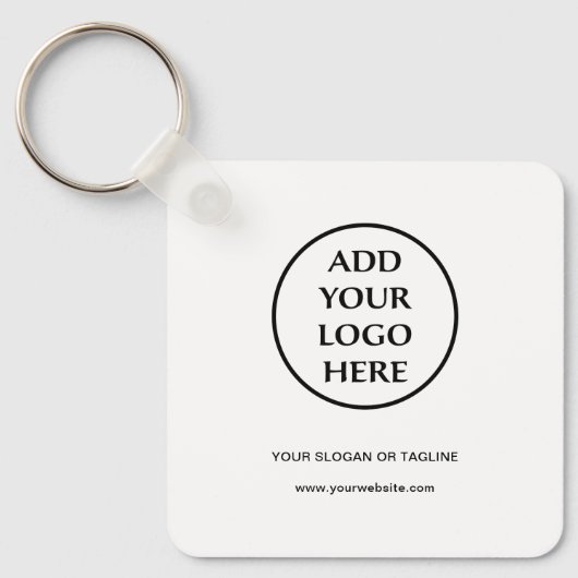 Berufliches Schlichtes Logo für Unternehmen Schlüsselanhänger (Vorderseite)