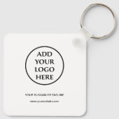 Berufliches Schlichtes Logo für Unternehmen Schlüsselanhänger (Rückseite)