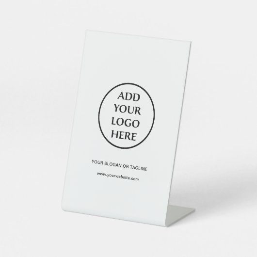 Berufliches Schlichtes Logo für Unternehmen Sockelschild (Vorderseite)