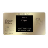 Berufliches, schlichtes Logo-Goldlabel (Vorne)